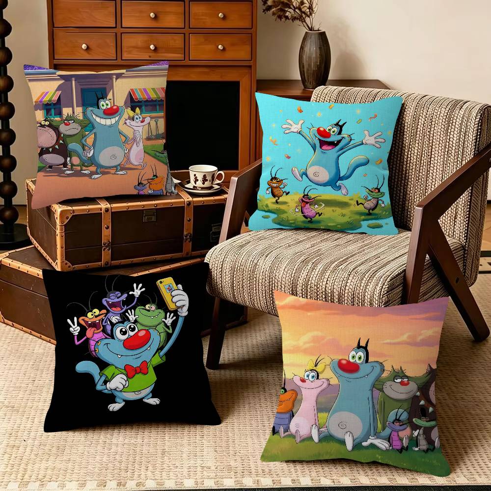 Home Textiles Inc - Oggy and the C-Cockroaches Federa decorativa