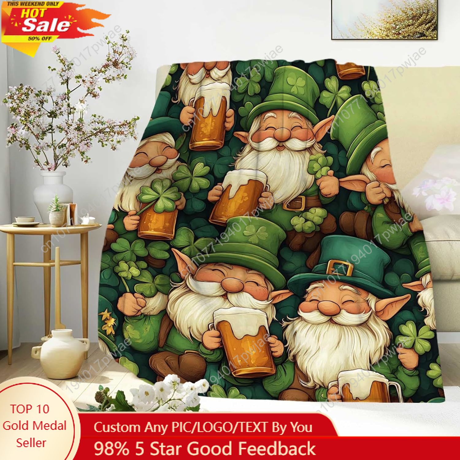 Home Textiles Today - Coperta da tiro con gnomo per