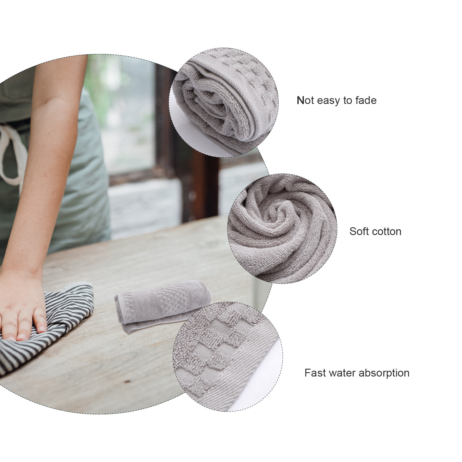 Home Textiles Pakistan - Asciugamano da Bagno in Puro Cotone