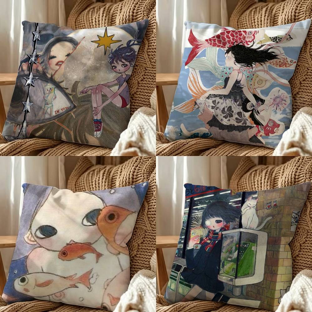 Aya Home Textiles - Fodera per Cuscino Stampata su Due
